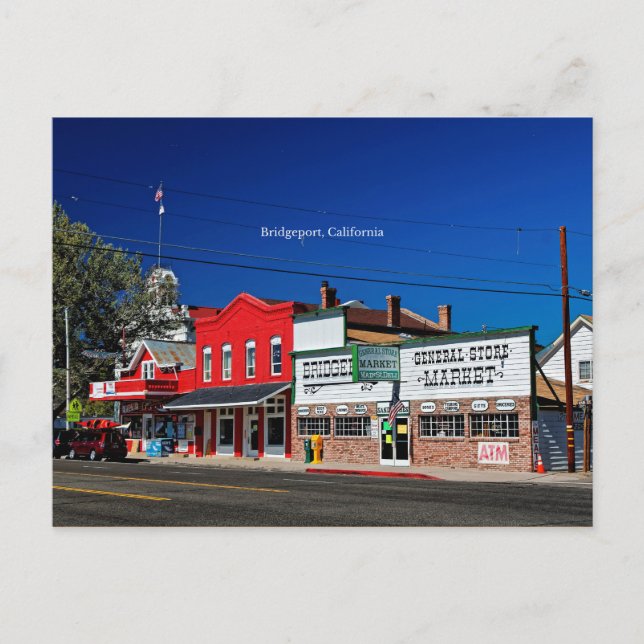 Carte Postale Bridgeport California étiqueté photo (Devant)