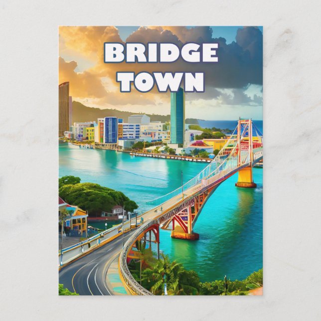 Carte Postale Bridgetown, jewel of the Caribbean (Devant)
