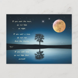Carte Postale Briefkaart Rumi - Si vous voulez la lune