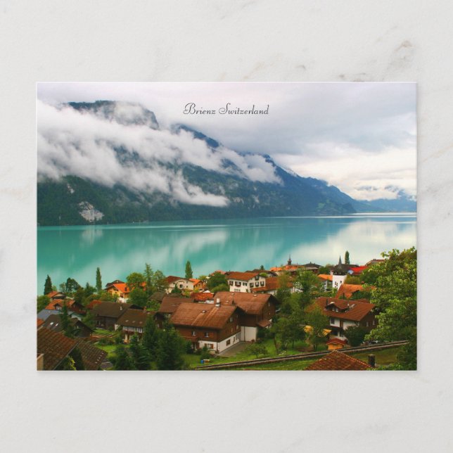 Carte Postale Brienz Suisse & lac bleu vert Brienzersee (Devant)