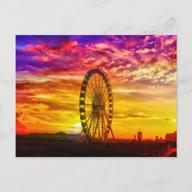 Carte Postale Bright Colours Sunset (Devant)