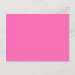 Carte Postale Bright Hot Candy rose Solid Trend Arrière - plan c