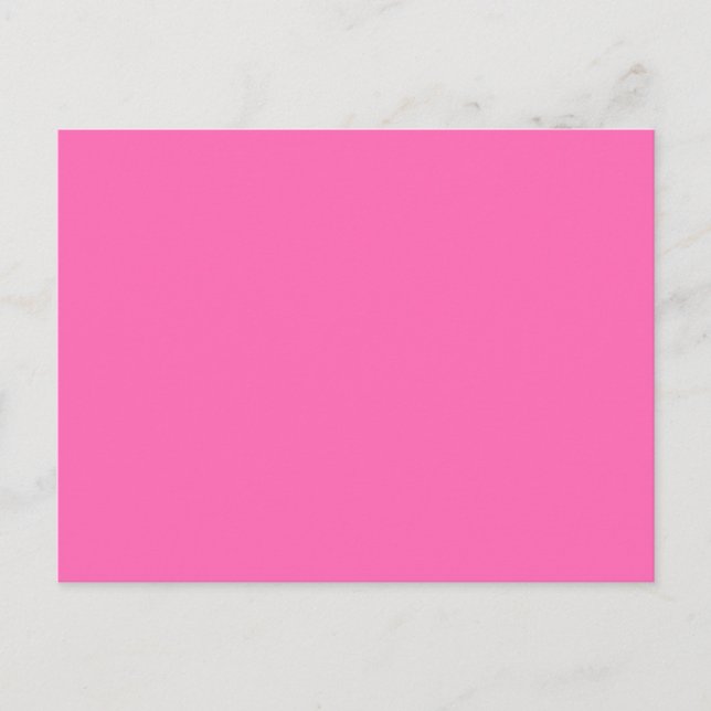 Carte Postale Bright Hot Candy rose Solid Trend Arrière - plan c (Devant)