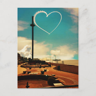 Carte Postale Brighton Beach Heart