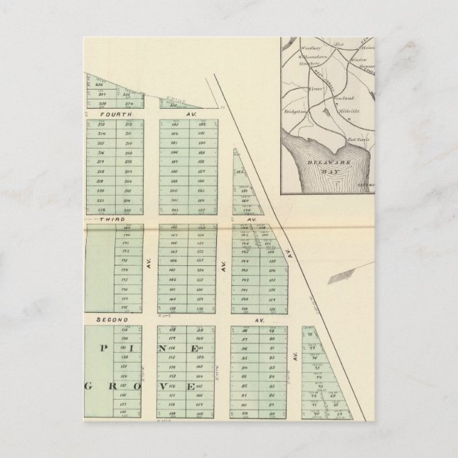 Carte Postale Brighton Land Association, lac Spring adjacent (Devant)