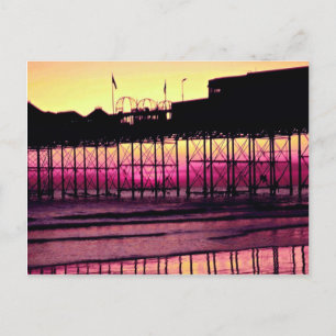 Carte Postale Brighton Pier au coucher du soleil, Sussex, Anglet
