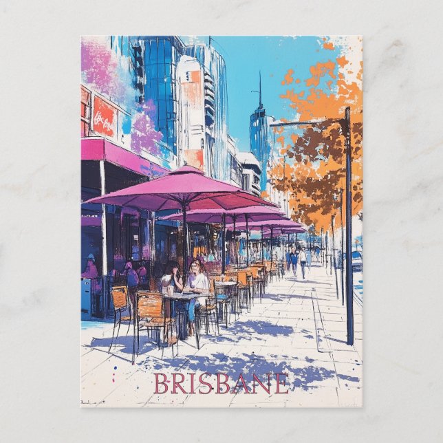 Carte Postale Brisbane Queensland Travel (Devant)