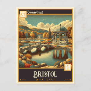 Carte Postale Bristol, Connecticut   VINTAGE
