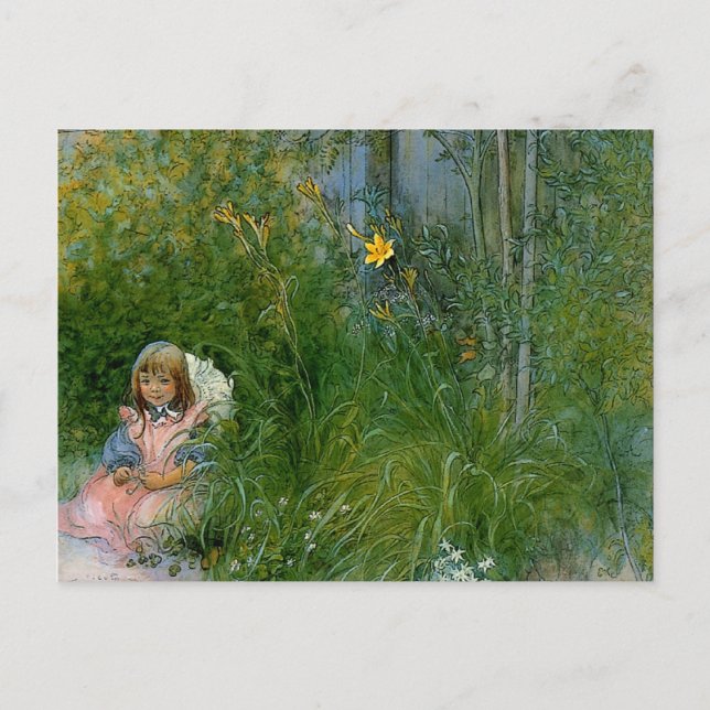 Carte Postale Brita in the Flower Bed c1897 (Devant)