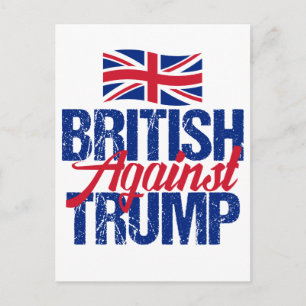 Carte Postale Britanniques contre Trump