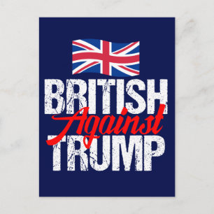 Carte Postale Britanniques contre Trump