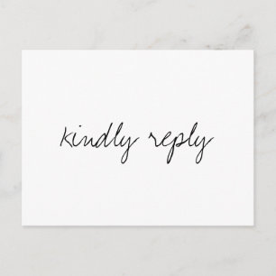 Carte Postale Brittany Modern Simple Repas Choix RSVP