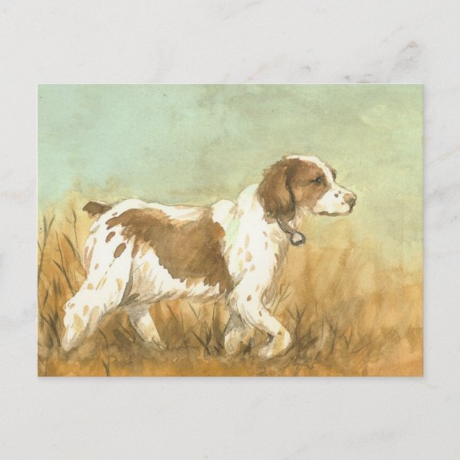 Carte postale "Brittany Spaniel" Reproduction d'ar (Devant)