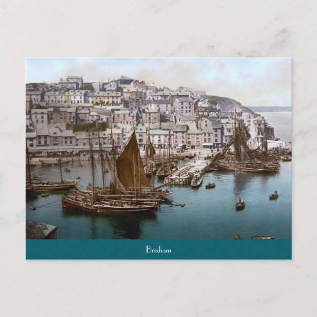 Carte Postale Brixham (Angleterre) (vers 1900) (Devant)