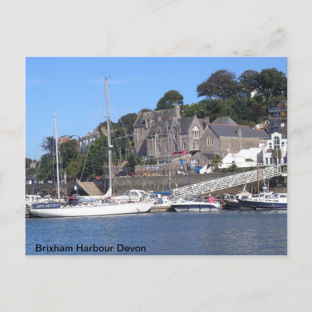 Carte Postale Brixham Harbour Devon (Devant)