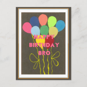 Carte Postale Bro Art d'anniversaire heureux
