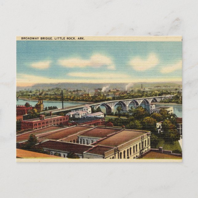 Carte Postale Broadway Bridge, Little Rock, Arkansas (Devant)