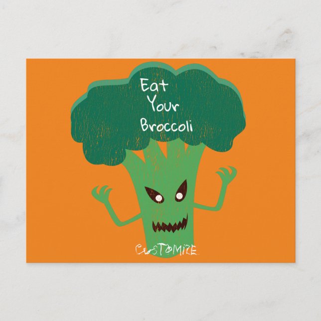 Carte Postale Broccoli Thunder_Cove effrayant (Devant)