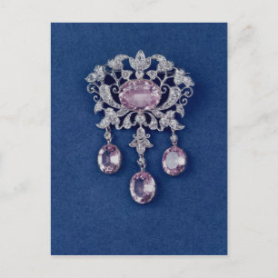 Carte Postale Broche en forme de fleur, vers 1780