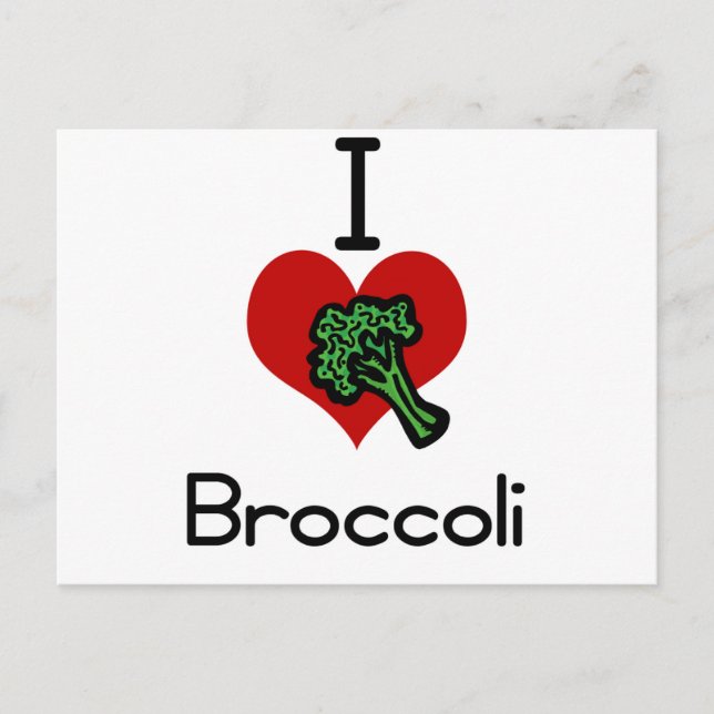 Carte Postale Brocoli de coeur (Devant)