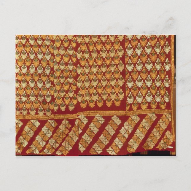 Carte Postale Broderie indienne de Phulkeri (Devant)