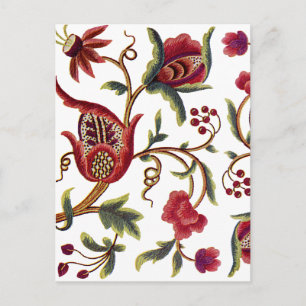 Carte Postale Broderie jacobéenne