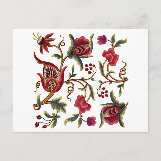 Carte Postale Broderie jacobéenne (Devant)