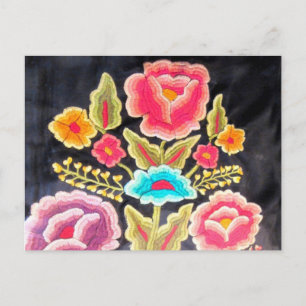 Carte Postale Broderie mexicaine