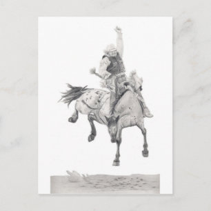 Carte Postale Bronc de selle