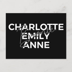 Carte Postale Brontë Sisters II - Charlotte & Emily & Anne