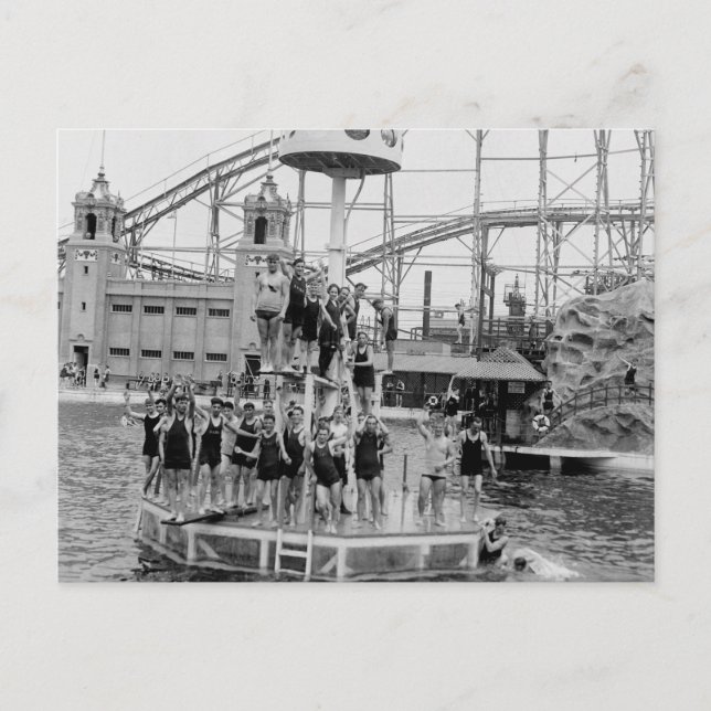 Carte Postale Bronx Amusement Park, années 1920 (Devant)