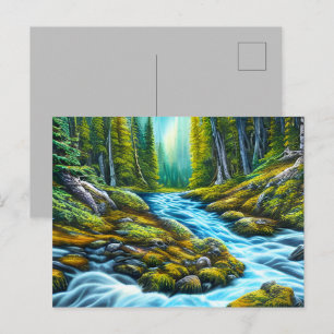 Carte Postale Brook à bulles magiques sauvages