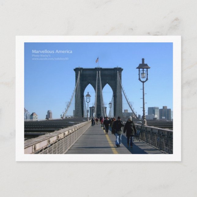 Carte Postale Brooklyn Bridge, New York (Devant)