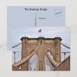 Carte postale Brooklyn Bridge New York Amérique