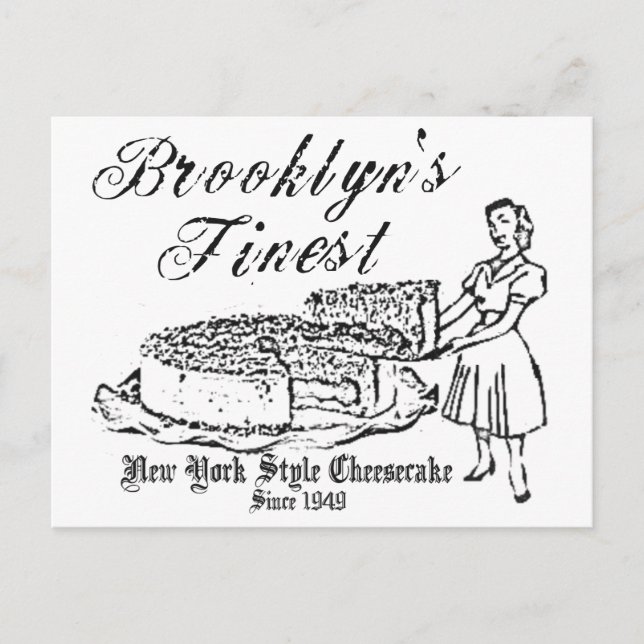 CARTE POSTALE BROOKLYN CHEESECAKE (Devant)