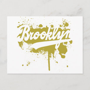 Carte postale Brooklyn Peint Mustard