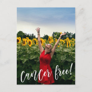 Carte Postale Brosse photo personnalisée Script Cancer Célébrati