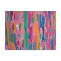 Brosse rose Abstraite Impression