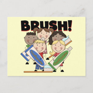 Carte Postale Brosse tes t-shirts et cadeaux pour dents