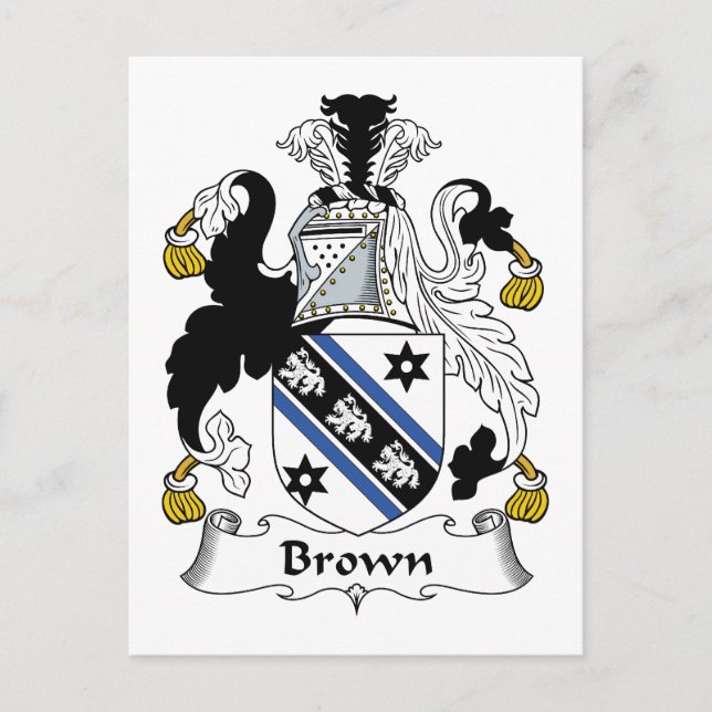 Carte Postale Brown crête de famille (Devant)
