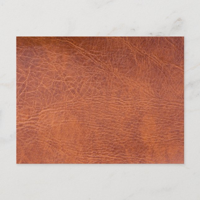 Carte Postale Brown leather (Devant)