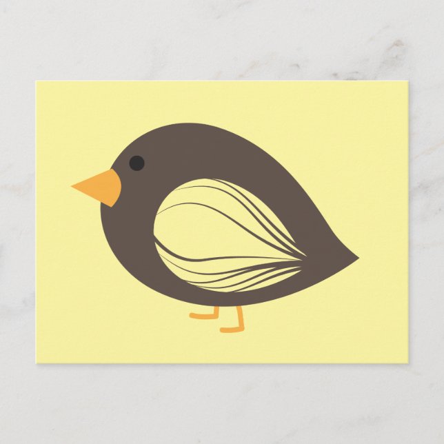 Carte postale Brown oiseaux (Devant)