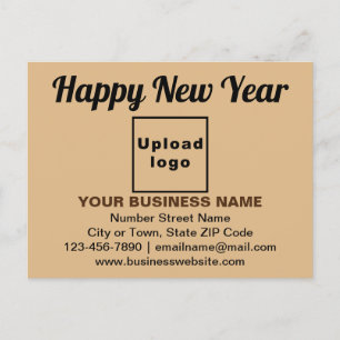 Carte postale Brown pour le Nouvel An d'affaires