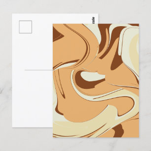 Carte Postale Brown tortille de café