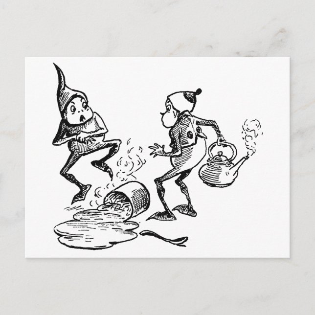 Carte Postale Brownie Cradling mal main (Devant)