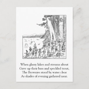 Carte Postale Brownies Au bord du lac