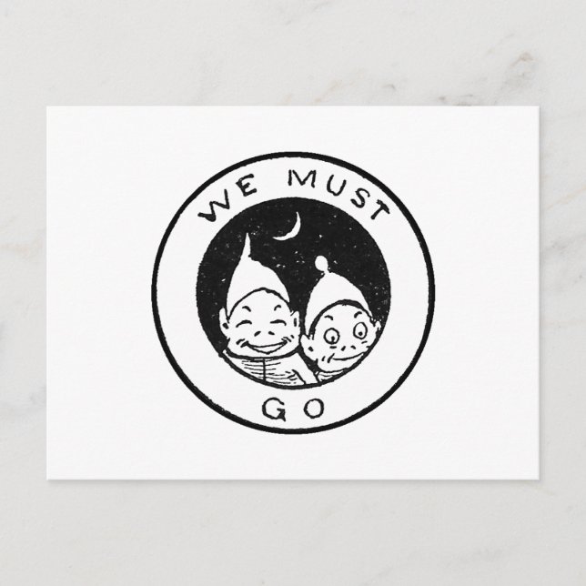 Carte Postale Brownies prêt à partir (Devant)