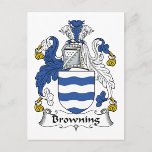 Carte Postale Browning Family Crest