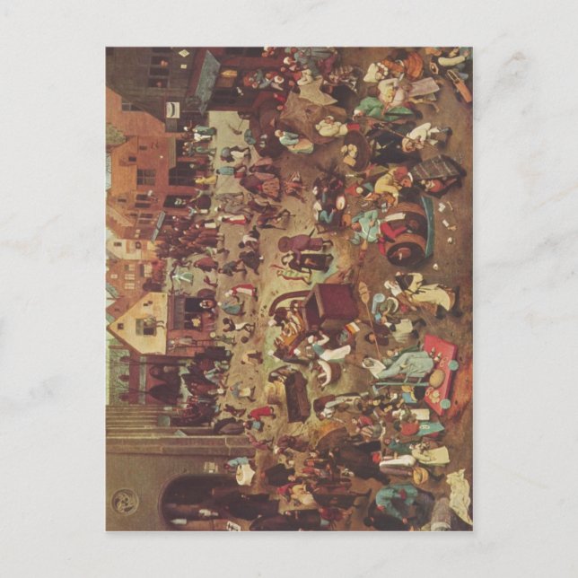 Carte Postale Bruegel d ?., Pieter Serie der sogenannten bilder (Devant)
