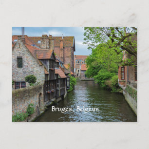 Carte Postale Bruges, Belgique (étiqueté)